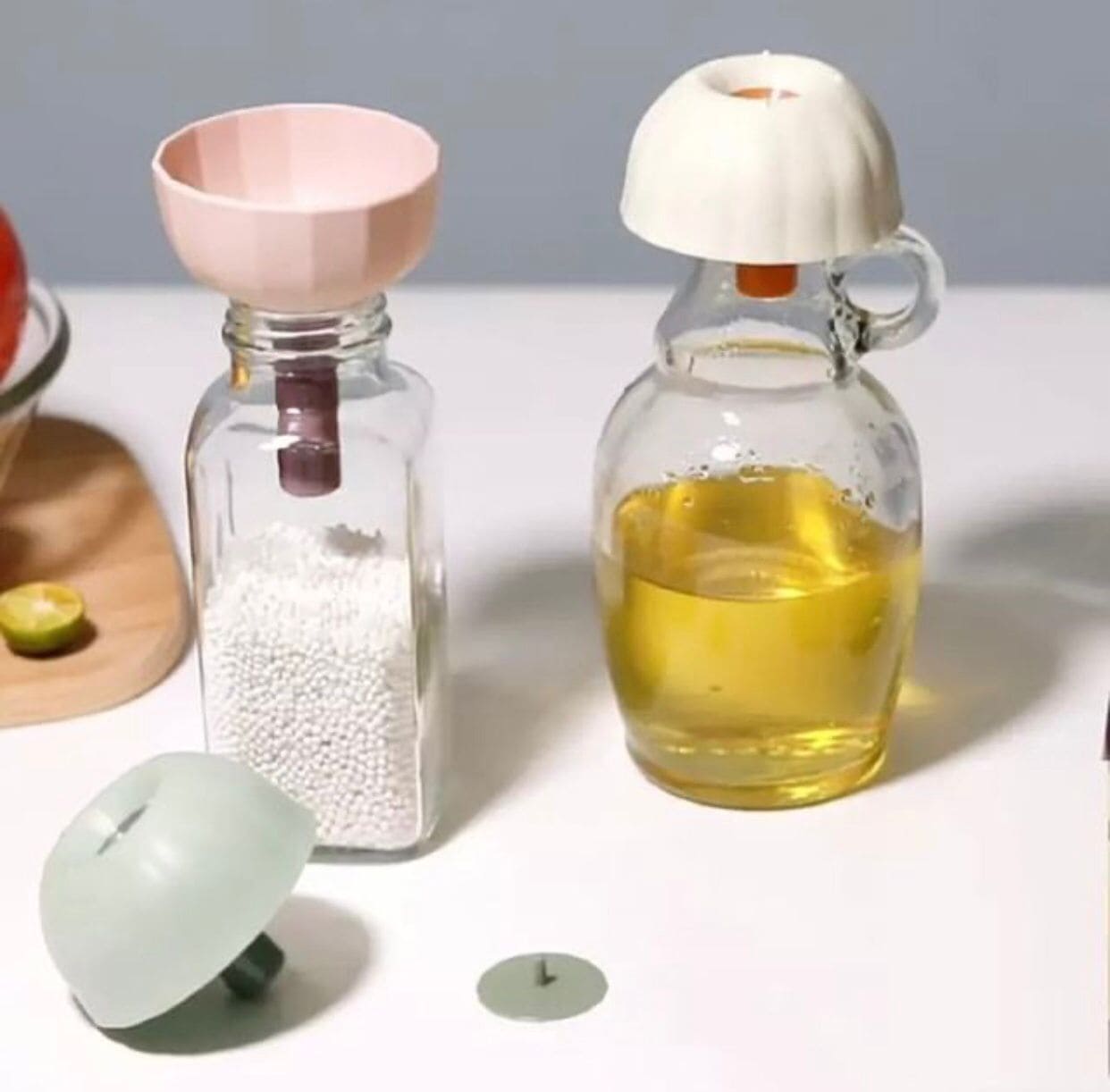 Mushroom Silicone Funnel, Multifunctional Leakproof Silicone Folding Funnel, Wide Mouth Liquid Funnel For Jars, Plastic Canning Funnels, Flask Filter For Oil Wine Water Spices, Mini Folding Oil Wine Funnel Mushroom Silicone Funnel, Multifunctional Leakproof Silicone Folding Funnel, Wide Mouth Liquid Funnel For Jars, Plastic Canning Funnels, Flask Filter For Oil Wine Water Spices, Mini Folding Oil Wine Funnel